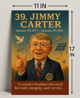 Jimmy Carter Portrait Collection Fine Art Print PosterGoat