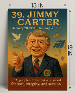 Jimmy Carter Portrait Collection Fine Art Print PosterGoat