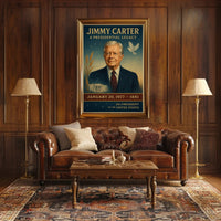 Jimmy Carter Portrait Collection Gallery Print Poster PosterGoat