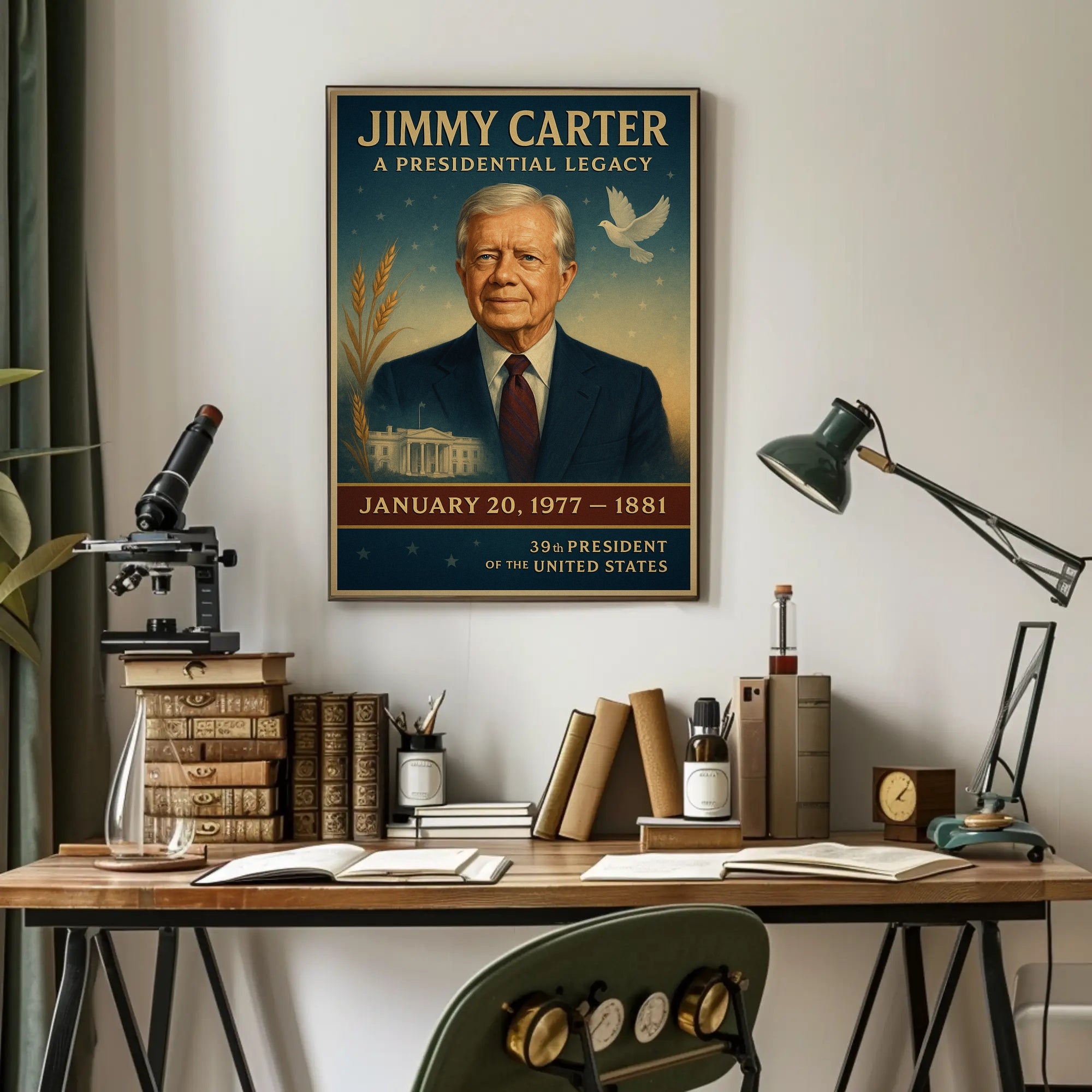 Jimmy Carter Portrait Collection Gallery Print Poster PosterGoat