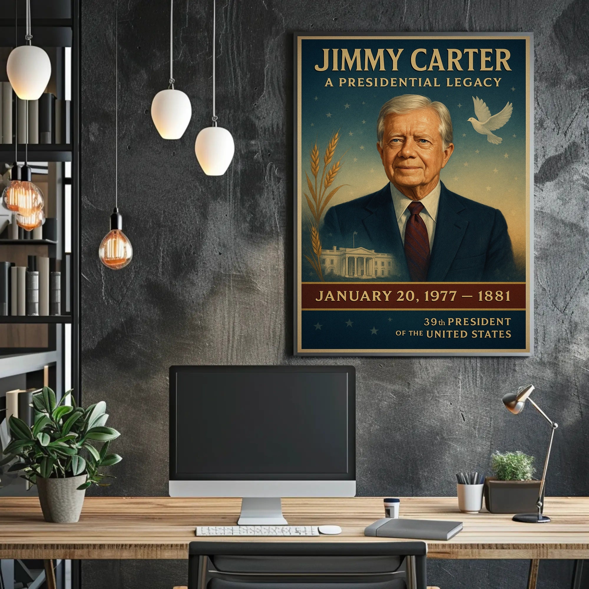 Jimmy Carter Portrait Collection Gallery Print Poster PosterGoat