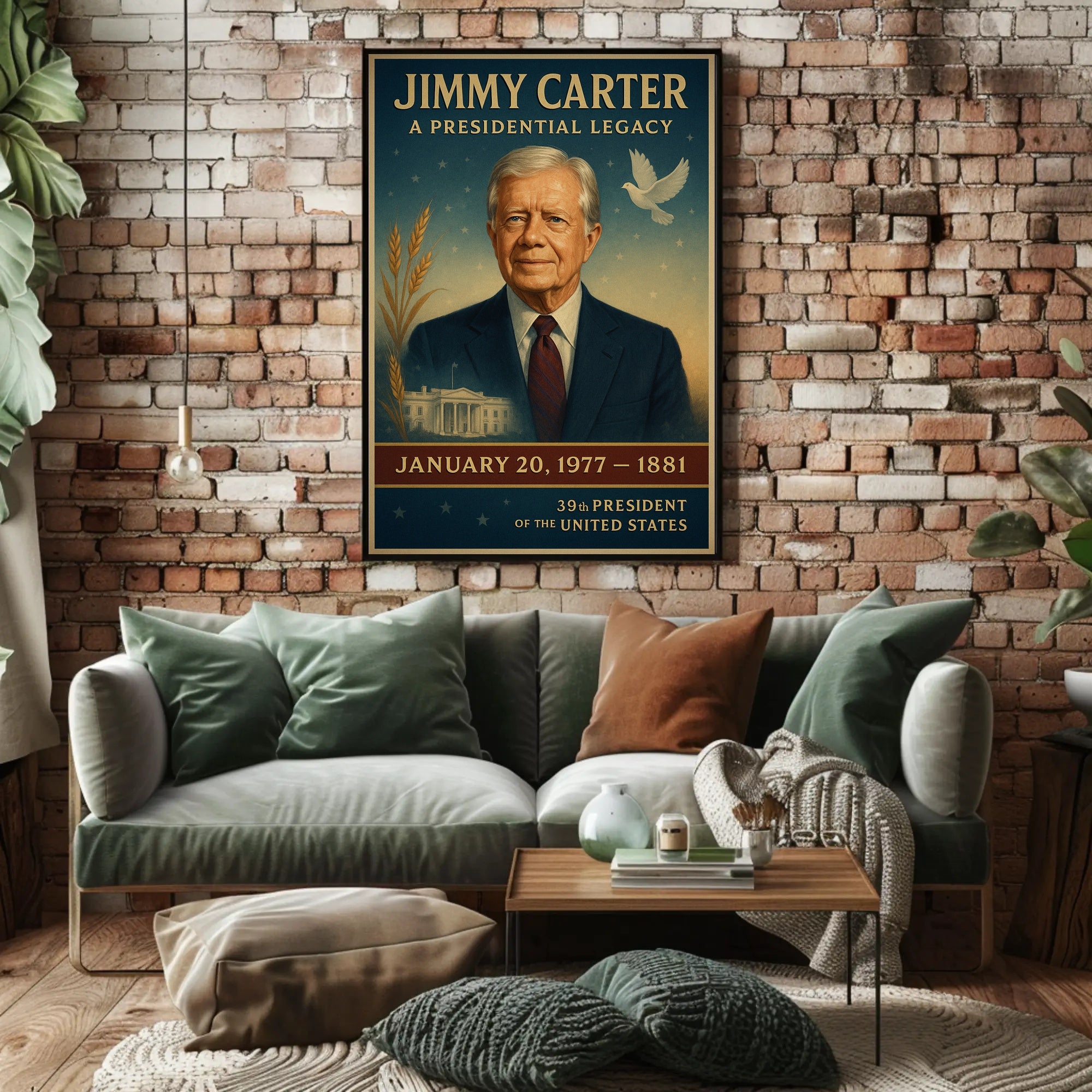 Jimmy Carter Portrait Collection Gallery Print Poster PosterGoat
