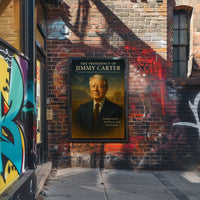 Jimmy Carter Presidency Artistic Wall Poster PosterGoat