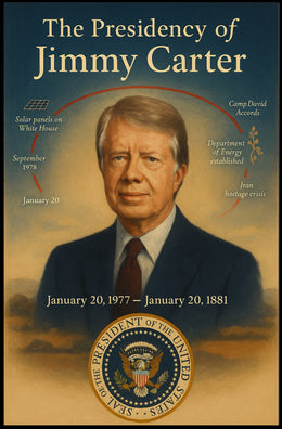 Jimmy Carter Presidency Wall Art Print Decor PosterGoat