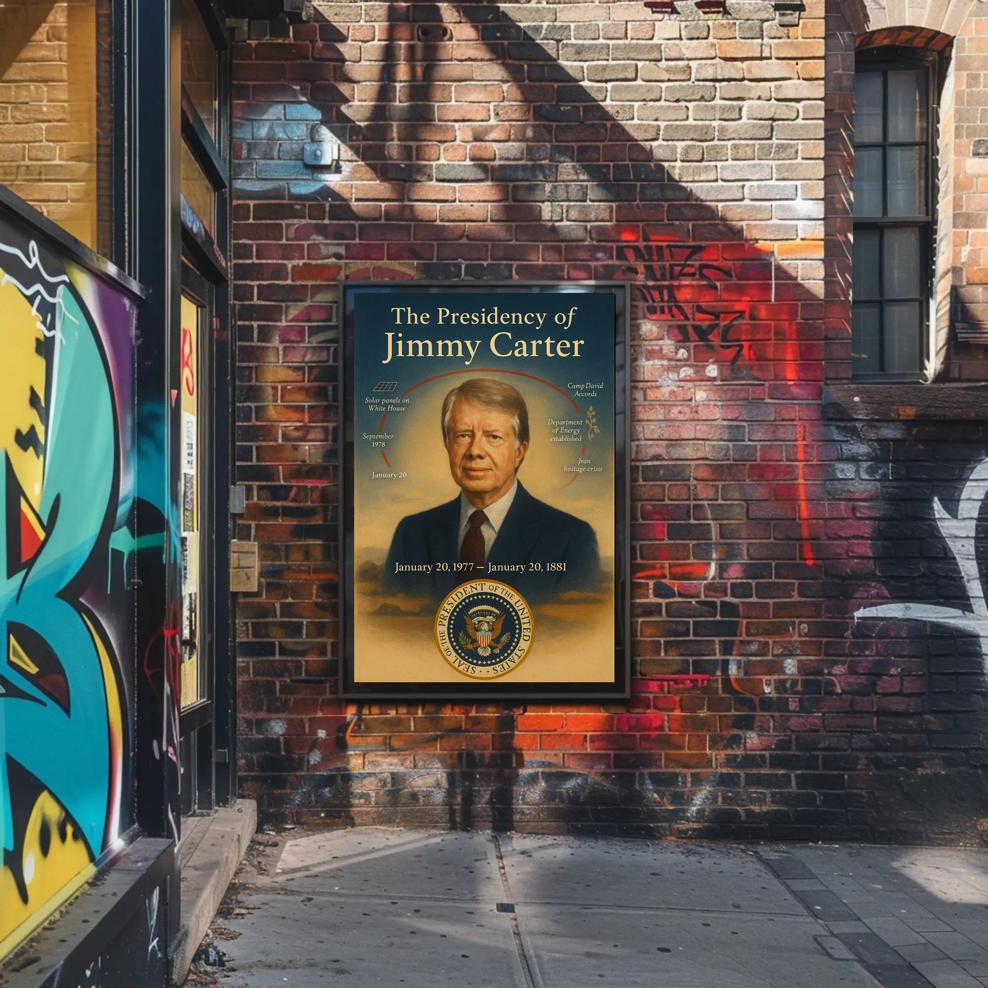 Jimmy Carter Presidency Wall Art Print Decor PosterGoat