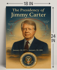 Jimmy Carter Presidency Wall Art Print Decor PosterGoat