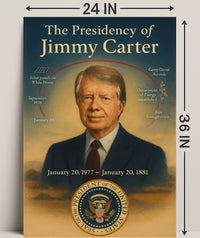 Jimmy Carter Presidency Wall Art Print Decor PosterGoat