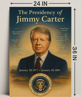 Jimmy Carter Presidency Wall Art Print Decor PosterGoat