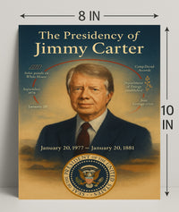 Jimmy Carter Presidency Wall Art Print Decor PosterGoat