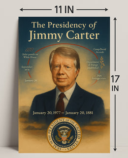 Jimmy Carter Presidency Wall Art Print Decor PosterGoat