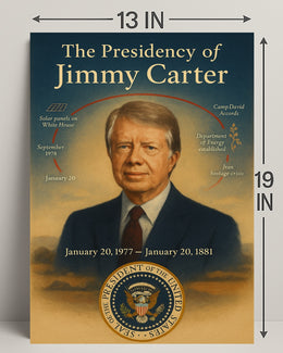 Jimmy Carter Presidency Wall Art Print Decor PosterGoat