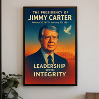 Jimmy Carter Presidency Wall Art Print PosterGoat