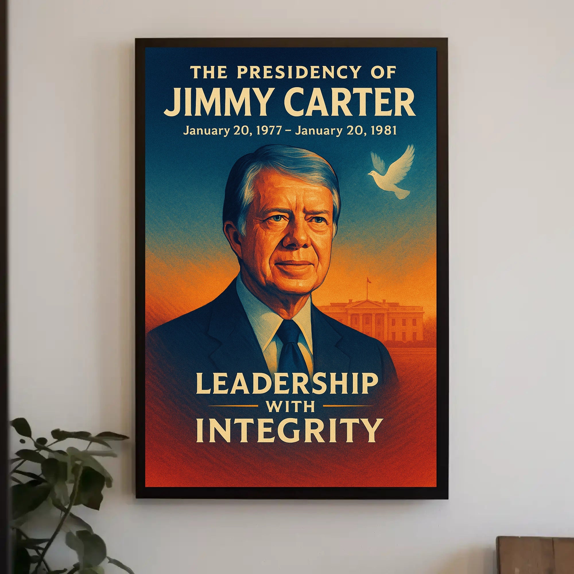 Jimmy Carter Presidency Wall Art Print PosterGoat