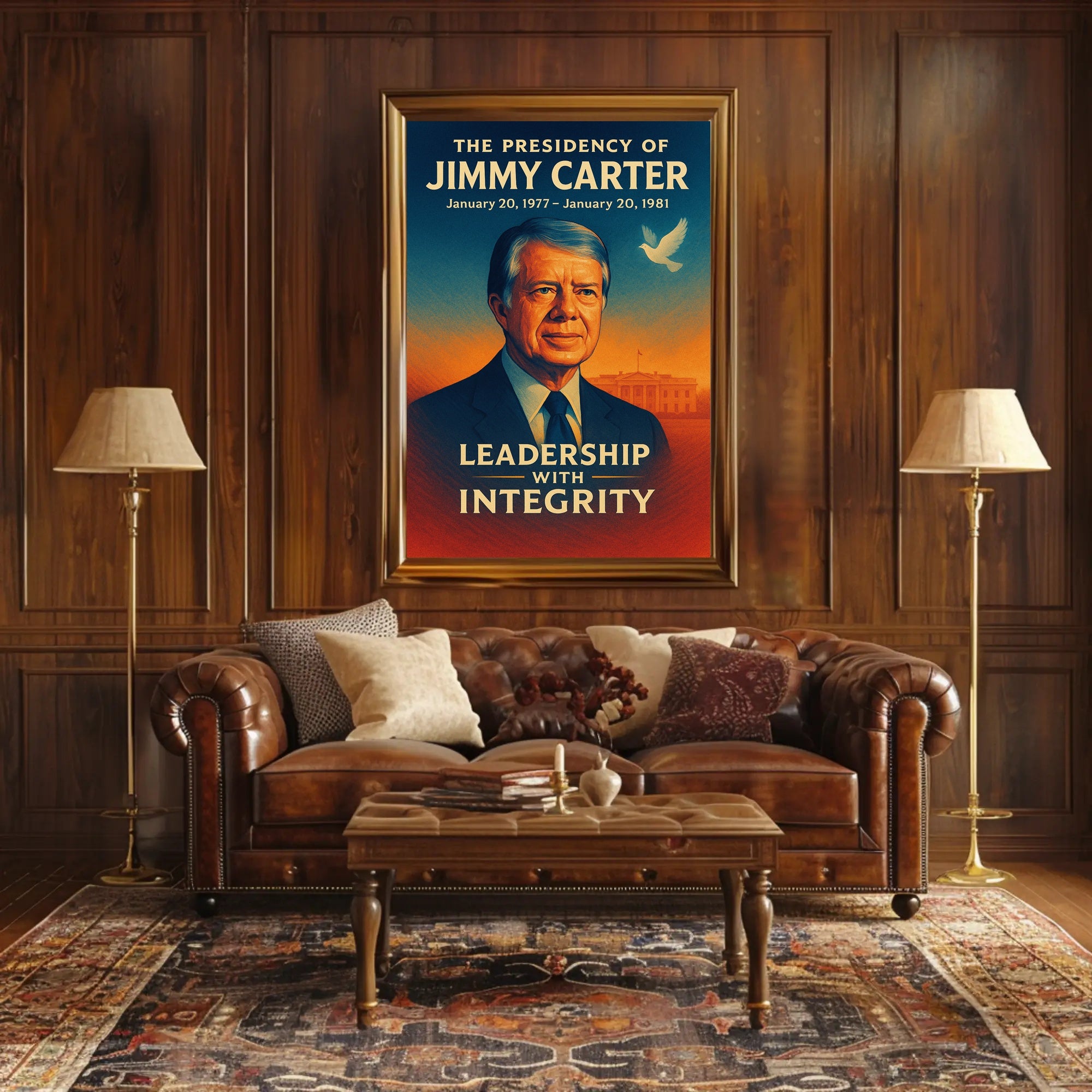 Jimmy Carter Presidency Wall Art Print PosterGoat