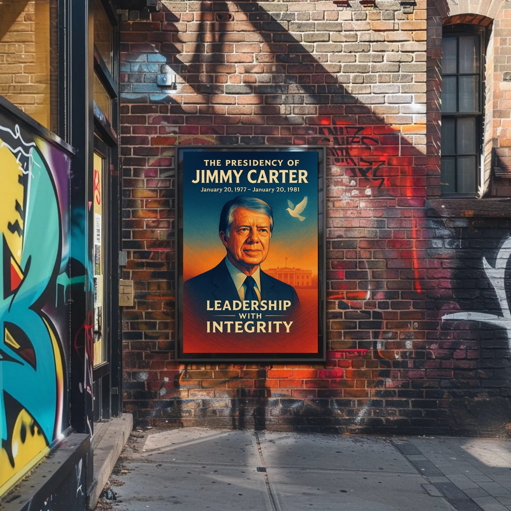 Jimmy Carter Presidency Wall Art Print PosterGoat