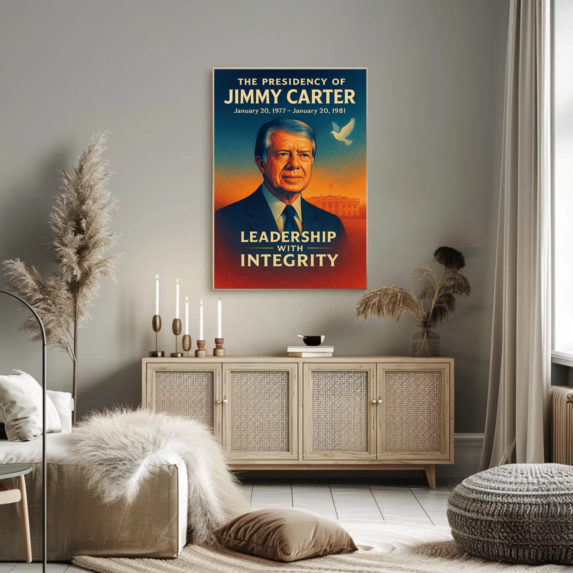 Jimmy Carter Presidency Wall Art Print PosterGoat