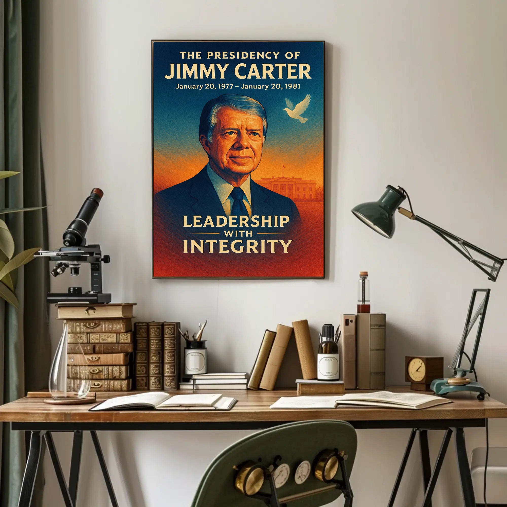 Jimmy Carter Presidency Wall Art Print PosterGoat