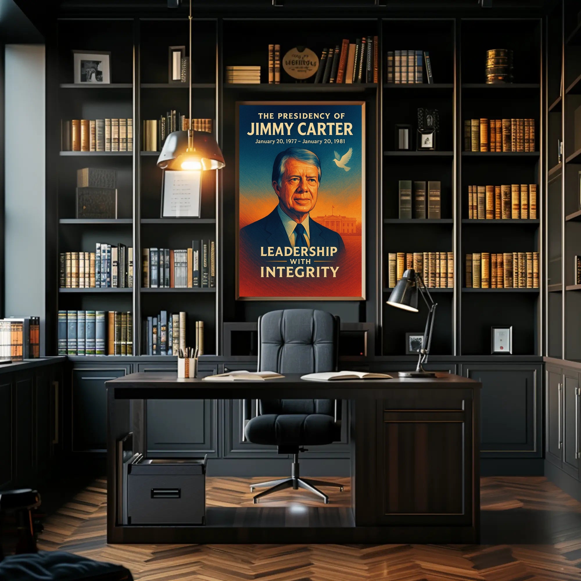 Jimmy Carter Presidency Wall Art Print PosterGoat