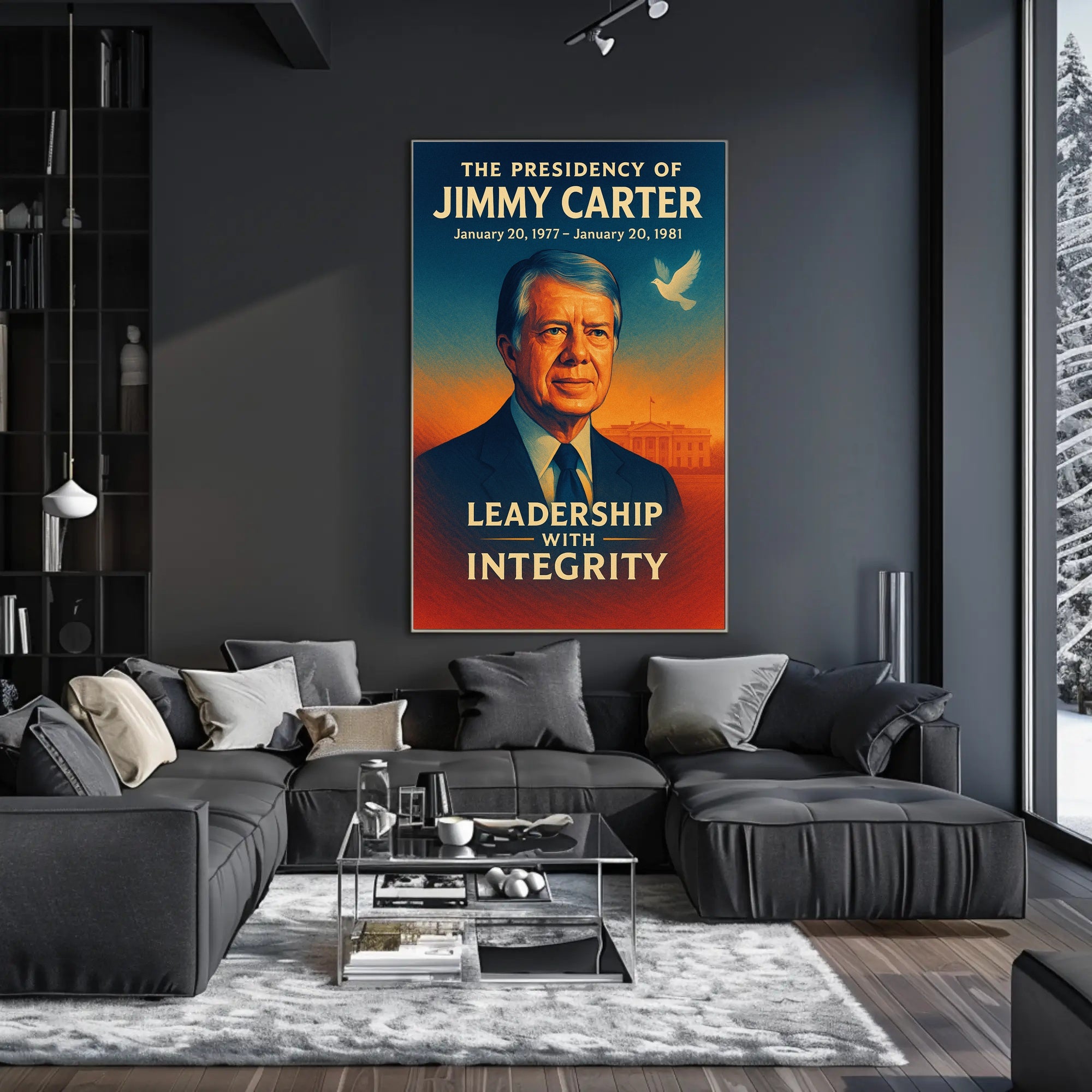 Jimmy Carter Presidency Wall Art Print PosterGoat