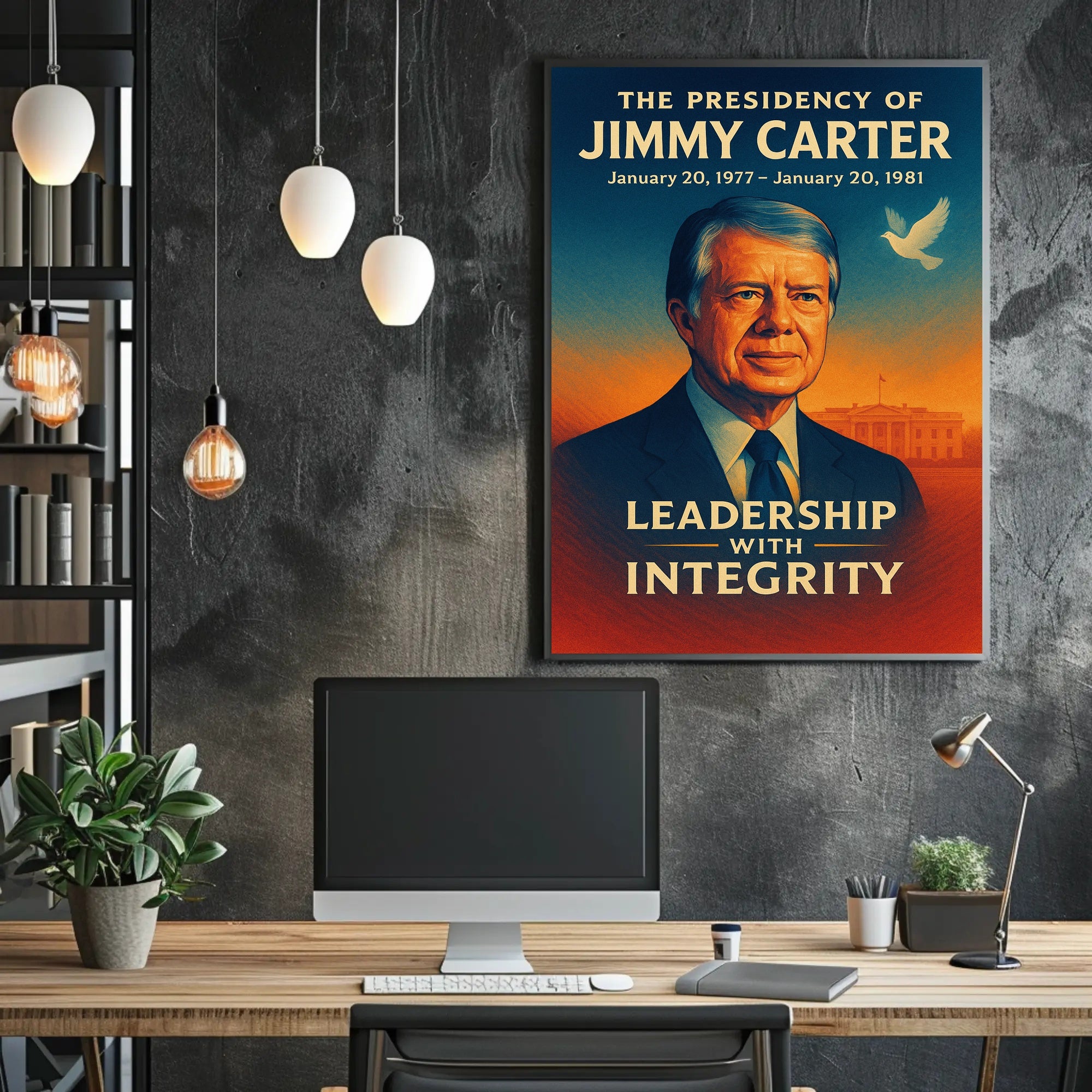 Jimmy Carter Presidency Wall Art Print PosterGoat