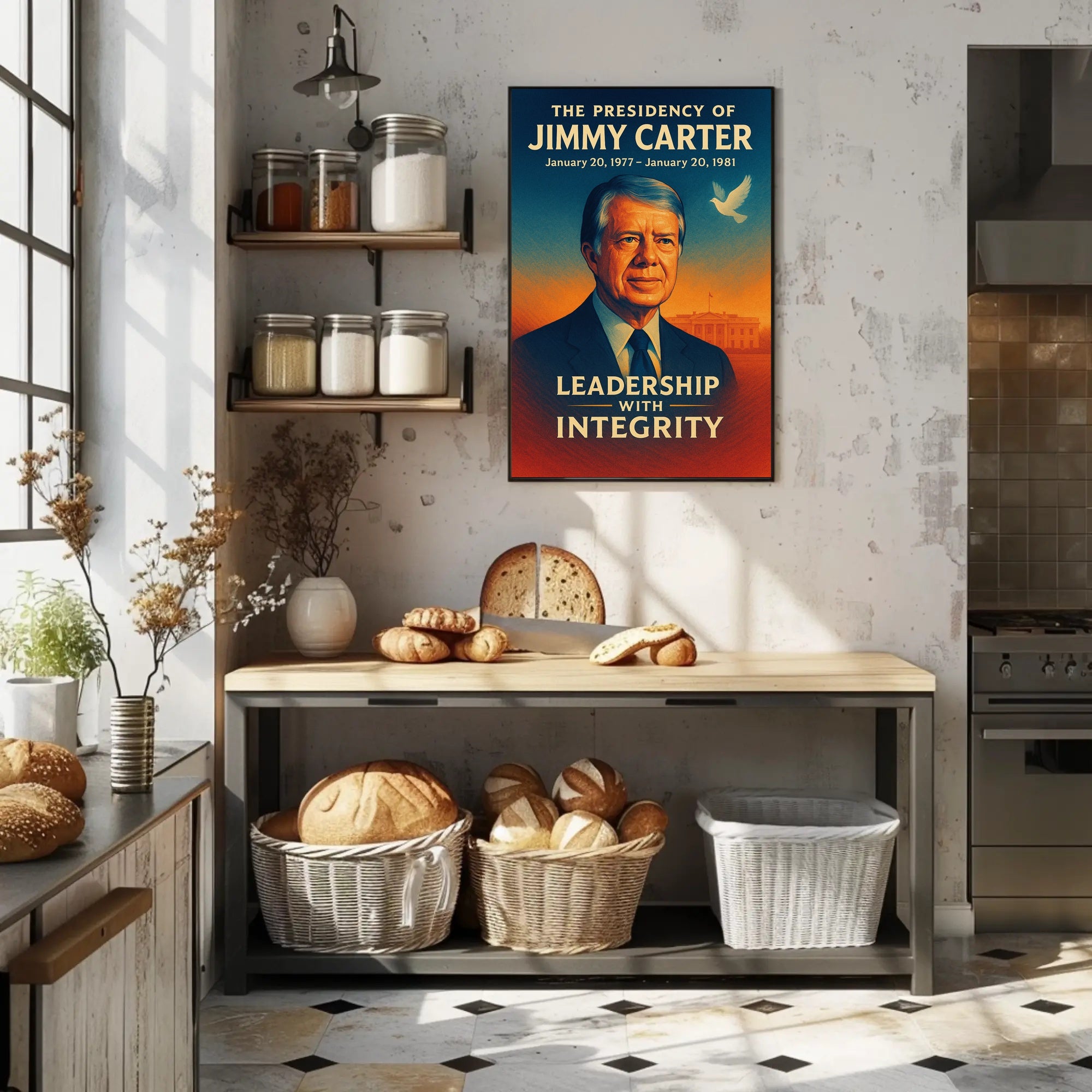 Jimmy Carter Presidency Wall Art Print PosterGoat