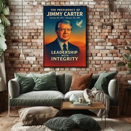 Jimmy Carter Presidency Wall Art Print PosterGoat