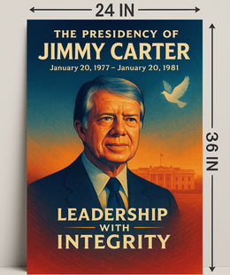 Jimmy Carter Presidency Wall Art Print PosterGoat