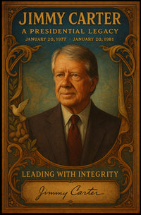 Jimmy Carter Presidential Legacy Wall Art Print PosterGoat