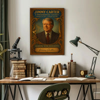 Jimmy Carter Presidential Legacy Wall Art Print PosterGoat