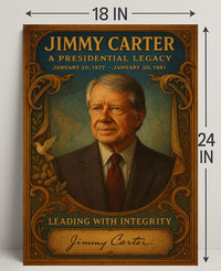Jimmy Carter Presidential Legacy Wall Art Print PosterGoat