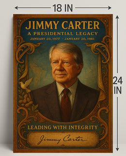 Jimmy Carter Presidential Legacy Wall Art Print PosterGoat