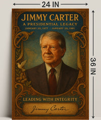 Jimmy Carter Presidential Legacy Wall Art Print PosterGoat