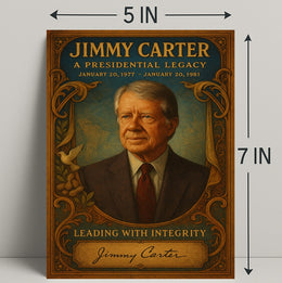 Jimmy Carter Presidential Legacy Wall Art Print PosterGoat
