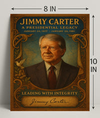 Jimmy Carter Presidential Legacy Wall Art Print PosterGoat
