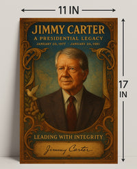 Jimmy Carter Presidential Legacy Wall Art Print PosterGoat