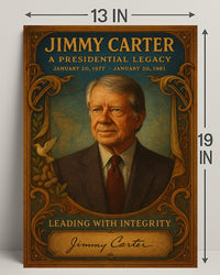 Jimmy Carter Presidential Legacy Wall Art Print PosterGoat