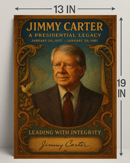 Jimmy Carter Presidential Legacy Wall Art Print PosterGoat