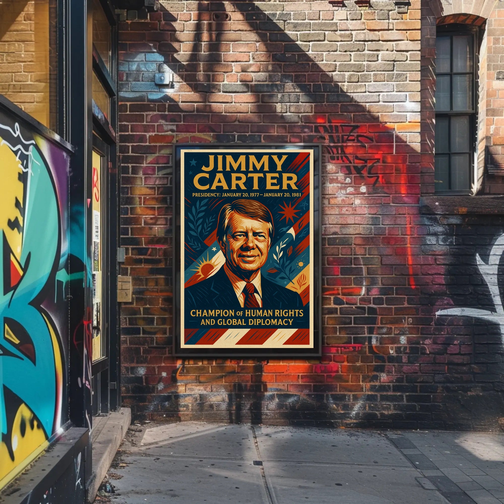 Jimmy Carter Presidential Poster PosterGoat