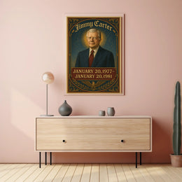 Jimmy Carter Presidential Term Poster PosterGoat
