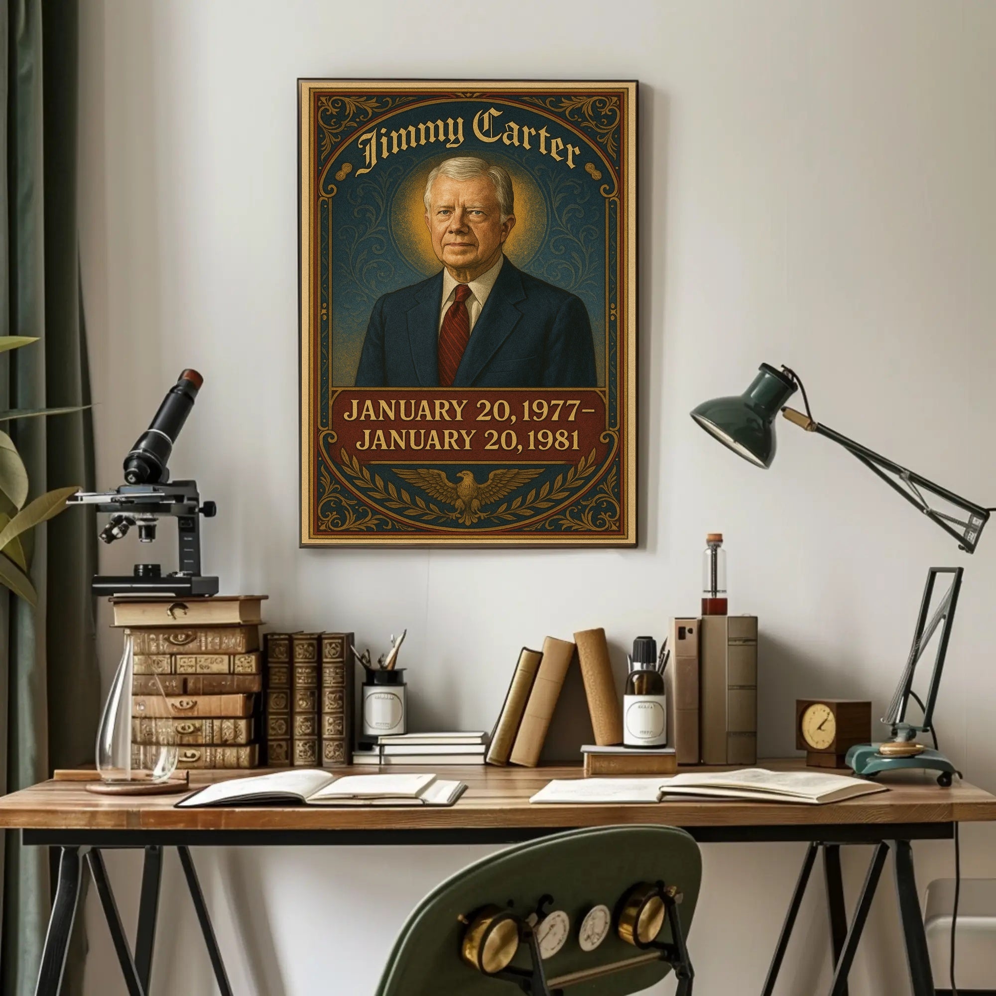 Jimmy Carter Presidential Term Poster PosterGoat