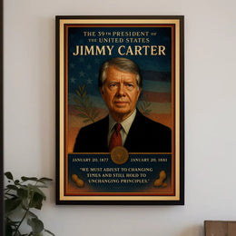 Jimmy Carter United States Leader Wall Print PosterGoat