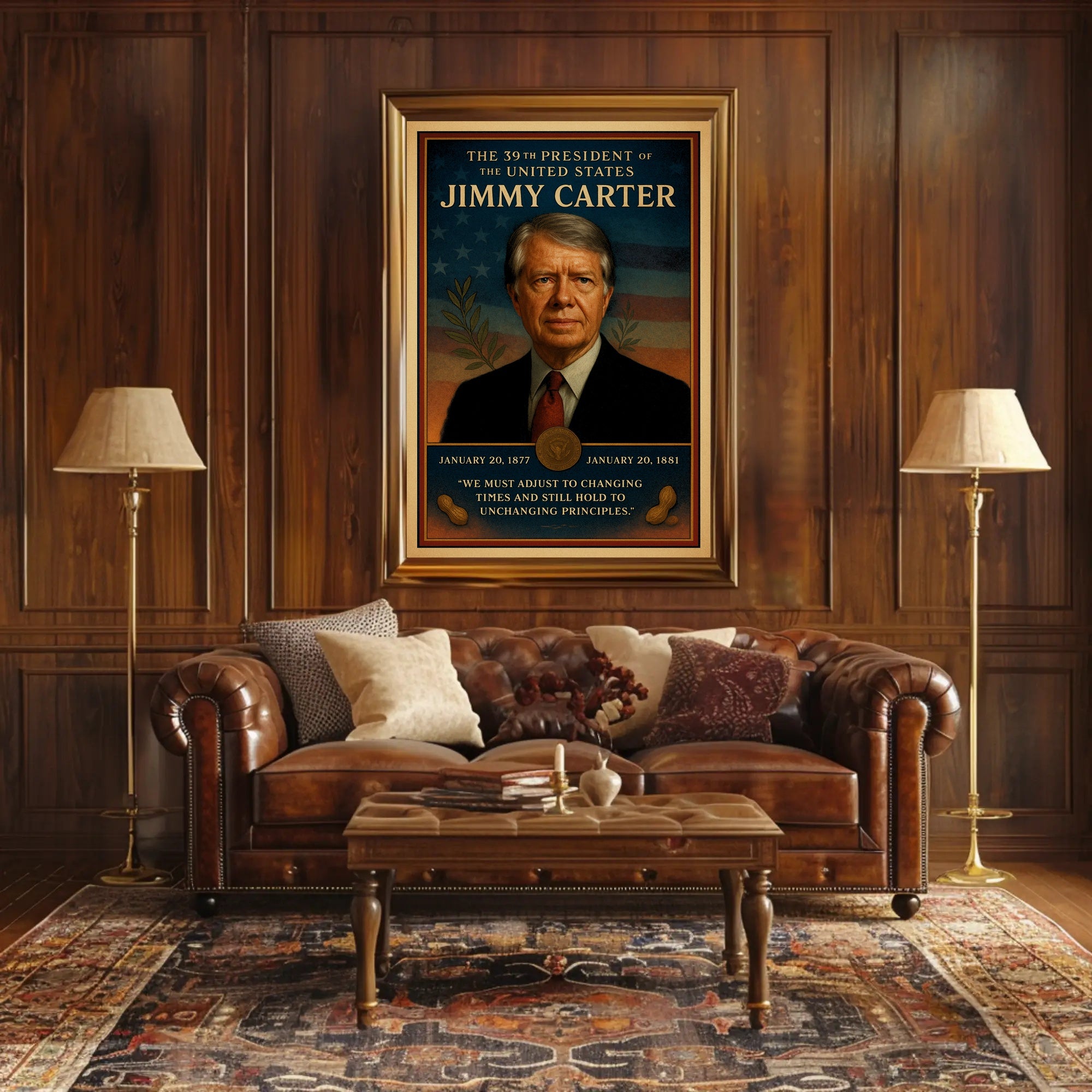 Jimmy Carter United States Leader Wall Print PosterGoat