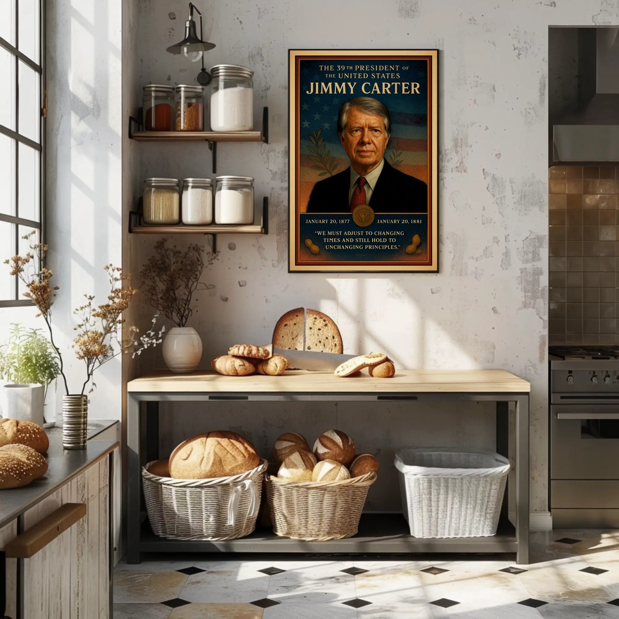 Jimmy Carter United States Leader Wall Print PosterGoat