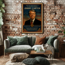 Jimmy Carter United States Leader Wall Print PosterGoat