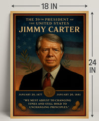 Jimmy Carter United States Leader Wall Print PosterGoat