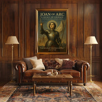 Joan of Arc Courage Poster Wall Art PosterGoat