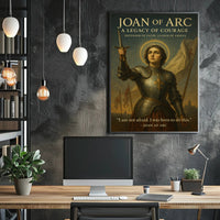 Joan of Arc Courage Poster Wall Art PosterGoat