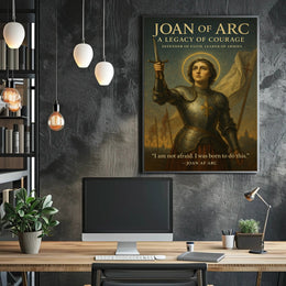 Joan of Arc Courage Poster Wall Art PosterGoat