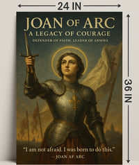 Joan of Arc Courage Poster Wall Art PosterGoat