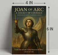 Joan of Arc Courage Poster Wall Art PosterGoat